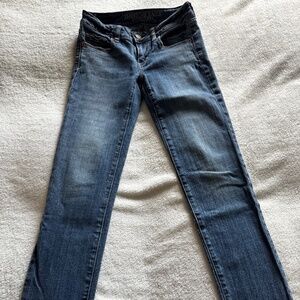 Skinny Stretch,  Short Length, Medium Wash